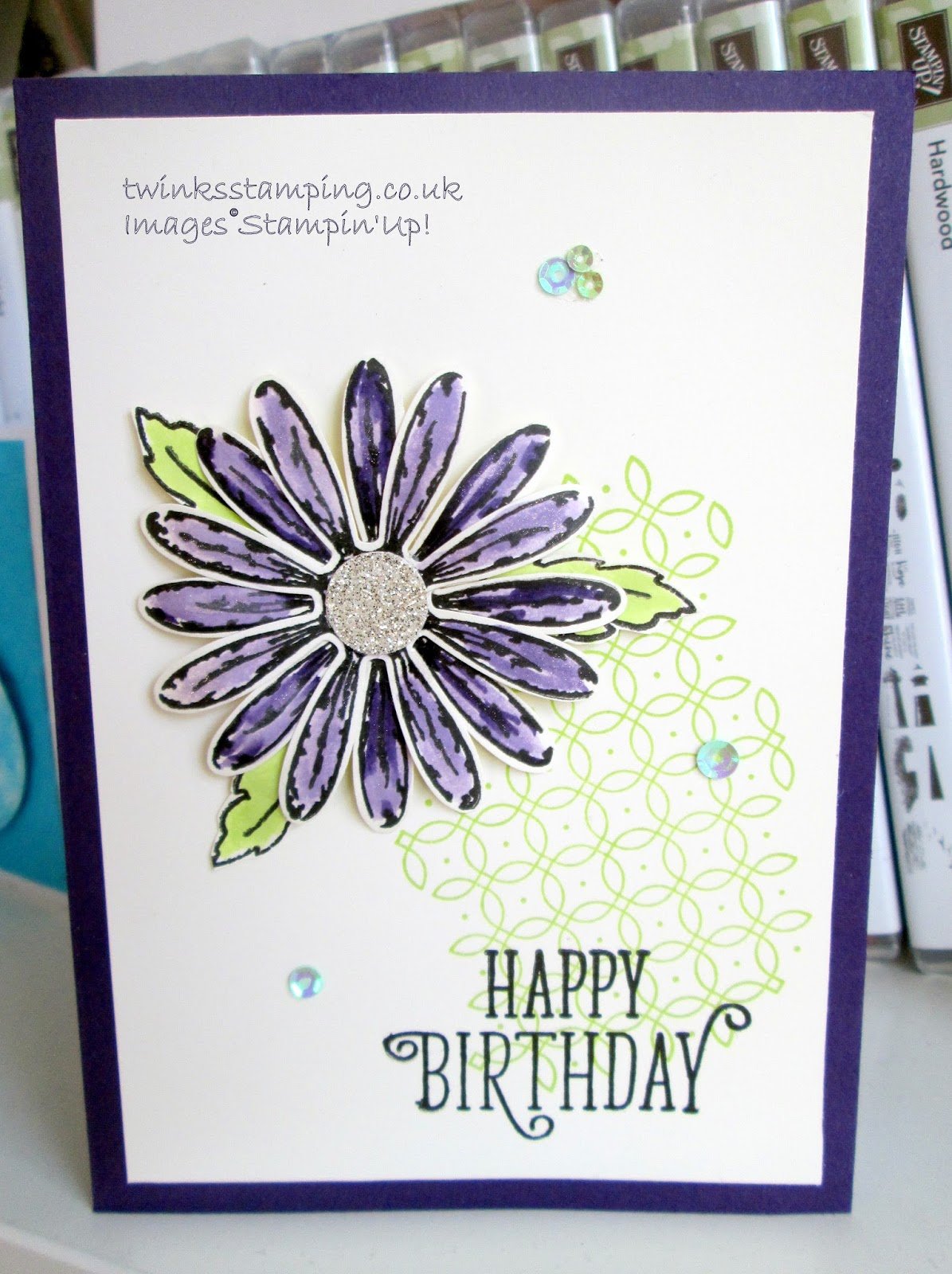 Elegant Eggplant and Daisy