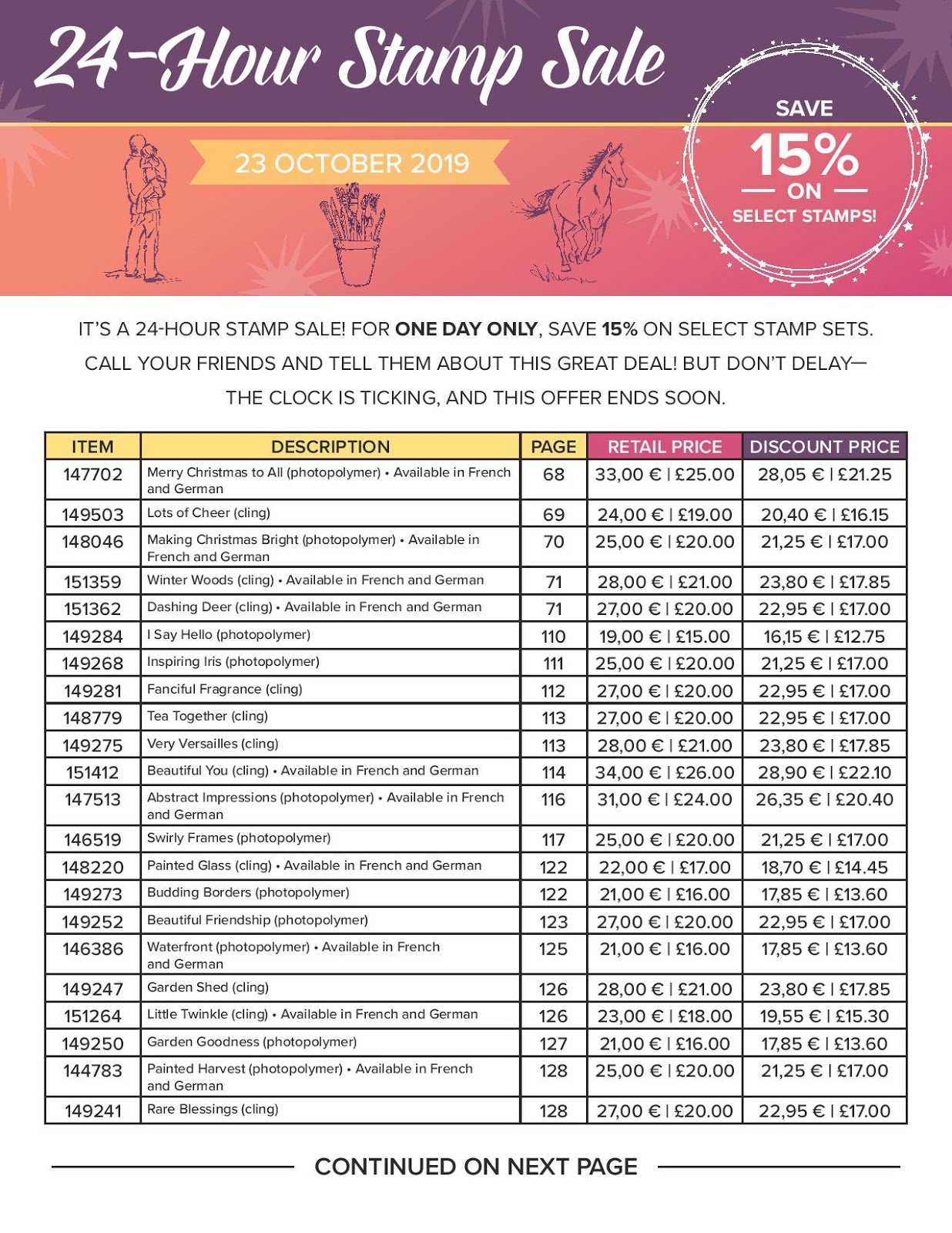 SALE !   SALE !   SALE !