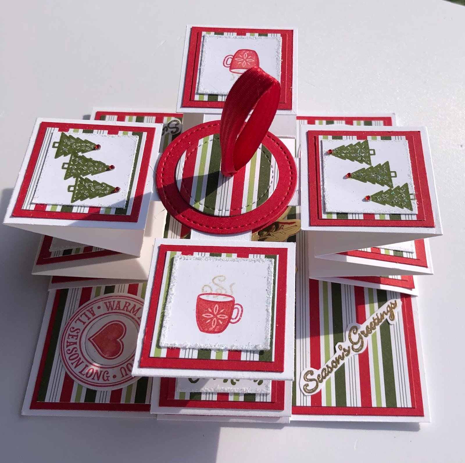 Fancy fold Christmas card