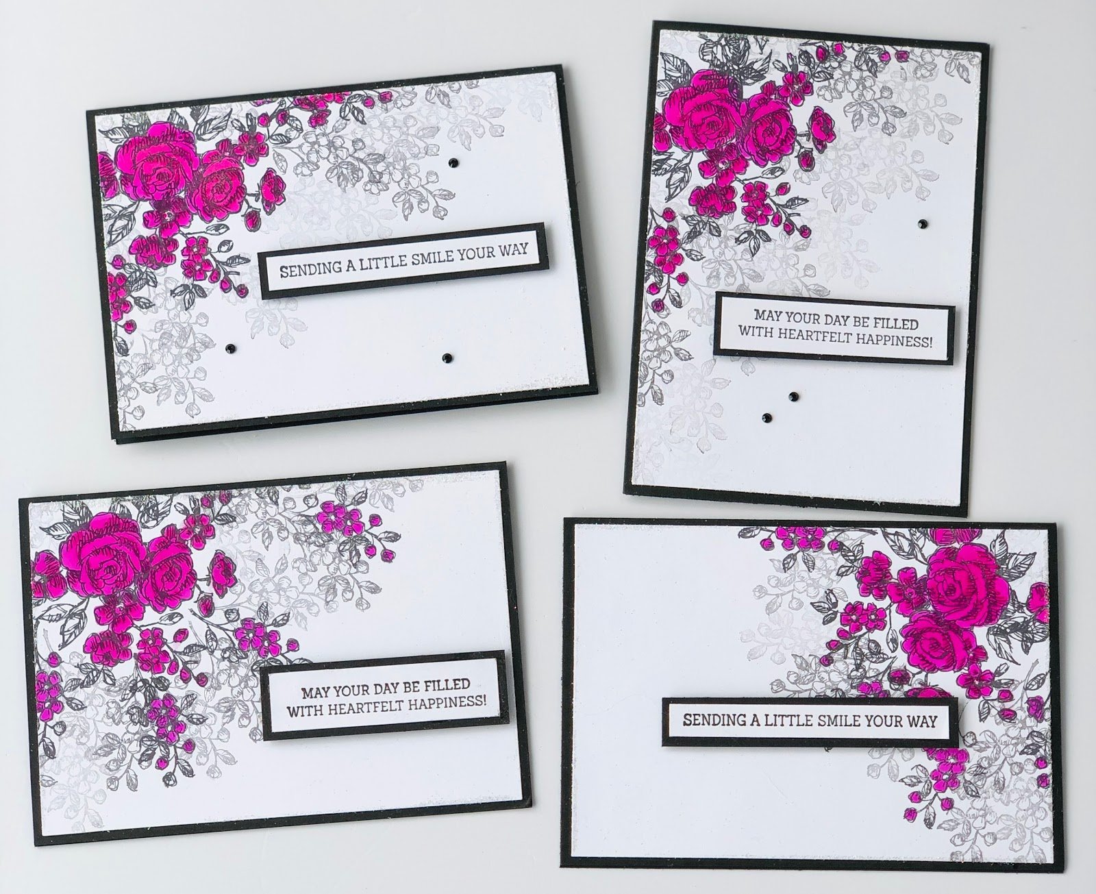 Tutorial using One Sheet Wonder technique with Fancy Phrases stamp set